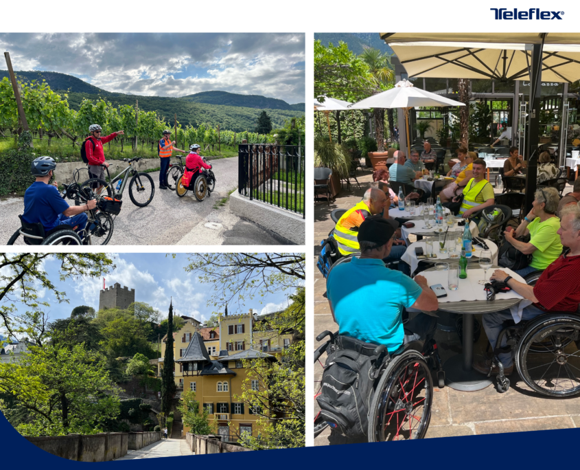 Teleflex Urology Care: Mehr Kilometer, mehr Fahrspaß, mehr Südtirol – die Handbike-Reise 2023
