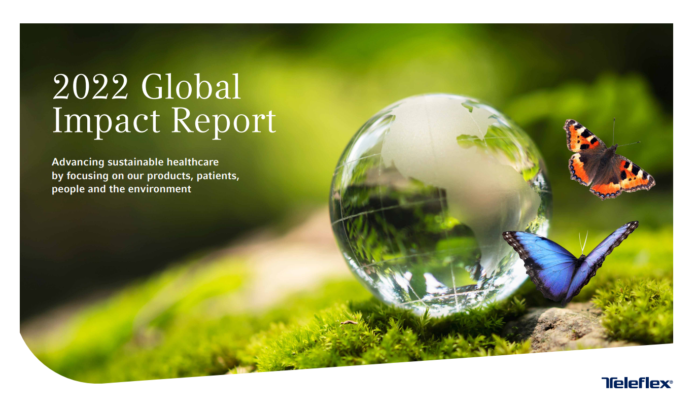 Relatório de Impacto Global de 2022 da Teleflex: Assumir a responsabilidade